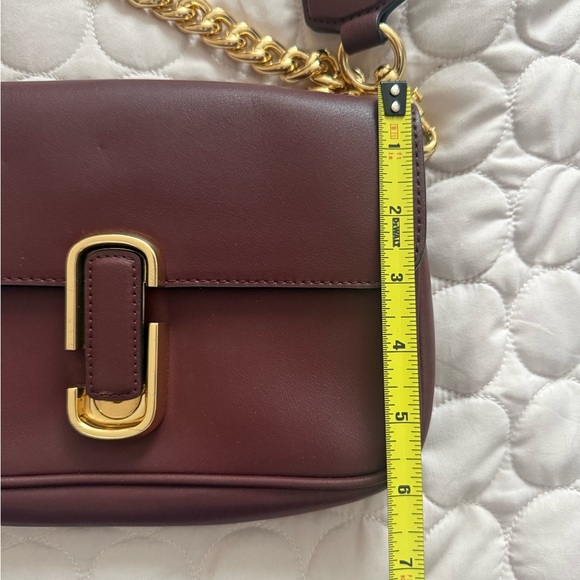 Marc Jacobs Burgundy and Gold Crossbody Bag